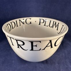 Emma Bridgewater 'Toast and Marmalade' (zwart) kom hoog 11 cm Ø 18,8 cm.