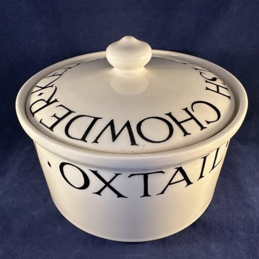 Emma Bridgewater 'Toast and Marmalade' (zwart) ovenschaal met deksel hoog 16 cm Ø 21,5 cm. - Afbeelding 3