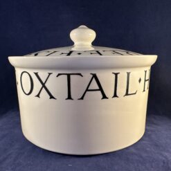 Emma Bridgewater 'Toast and Marmalade' (zwart) ovenschaal met deksel hoog 18 cm Ø 24 cm.