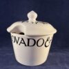 Emma Bridgewater 'Toast and Marmalade' (zwart) suikerpot met deksel hoog 11 cm.