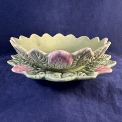 Bordallo aardbei-schaaltje met onderschotel Ø 17,5 cm, hoog 4,8 cm