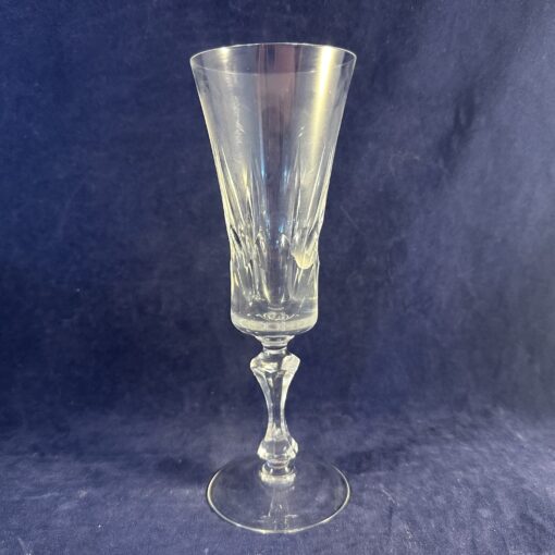 Set van 3 flutes met slijpsel, hoog 19 cm, Ø 6,5 cm. 