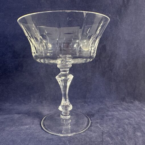 Zwiesel 'Senorita' coupe met slijpsel, hoog 12,6 cm, Ø 10,3 cm. 