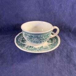 Villeroy & Boch 'Fasan' groene theekop met schotel