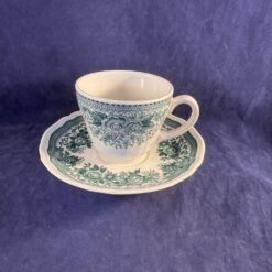 Villeroy & Boch 'Fasan' groene koffiekop met schotel