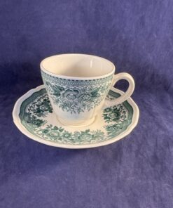 Villeroy & Boch 'Fasan' groene koffiekop met schotel