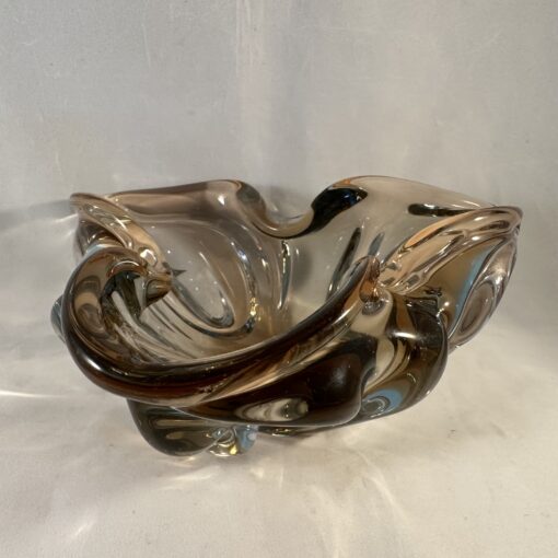 Murano schaal hoog 7,5 cm. 17 x 17 cm. - Afbeelding 2