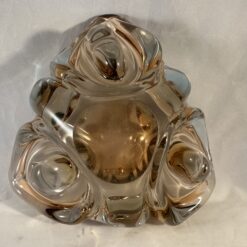 Murano schaal hoog 7,5 cm. 17 x 17 cm.