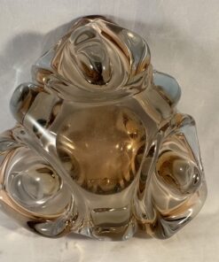 Murano schaal hoog 7,5 cm. 17 x 17 cm.