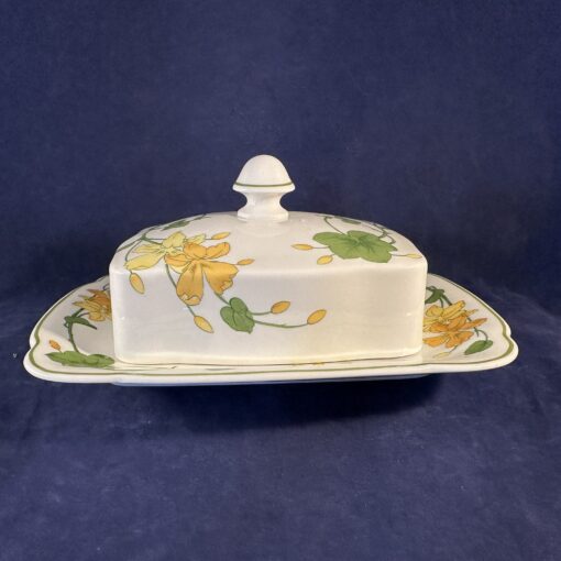 Villeroy en Boch Geranium botervloot hoog 9 cm, 17 x 20,6 cm. - Afbeelding 2