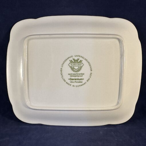 Villeroy en Boch Geranium botervloot hoog 9 cm, 17 x 20,6 cm. - Afbeelding 4