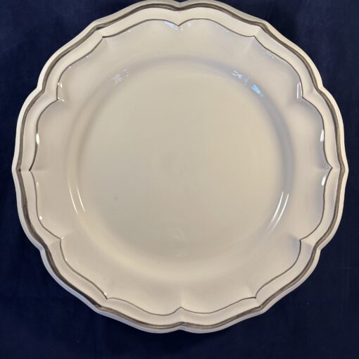 Gien 'Filet taupe' groot dinerbord/ onderbord Ø 31 cm 