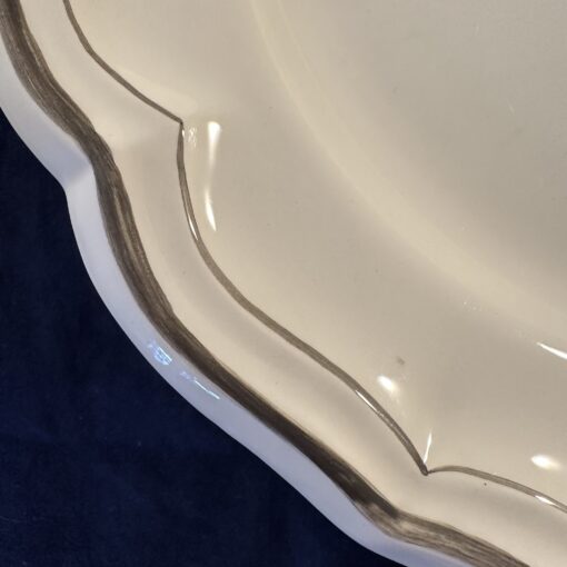Gien 'Filet taupe' groot dinerbord/ onderbord Ø 31 cm  - Afbeelding 2