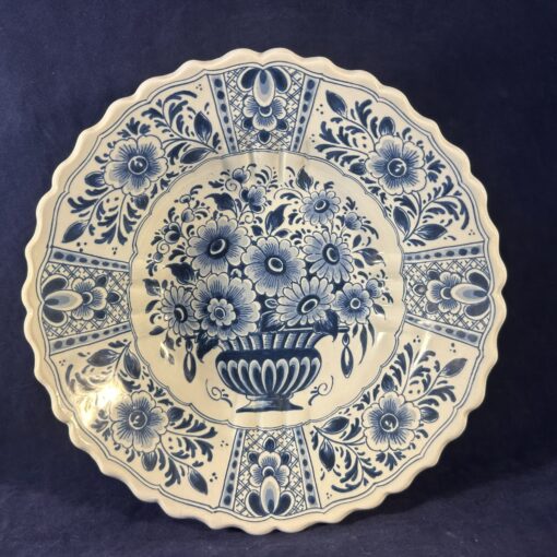 Delfts blauw wandbordschaaltje Ø 18,5 cm, Porceleyne fles Delft