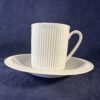 Arzberg Cannelee koffiekop met schotel  Ø kopje 5,7 cm hoog 6,4 cm