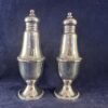 Sterling zilveren peper en zout stel hoog 13,5 cm.