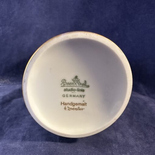 Rosenthal 'Studio Linie' vaas Ø 5,7 cm hoog 16 cm (handbeschilderd) - Afbeelding 2