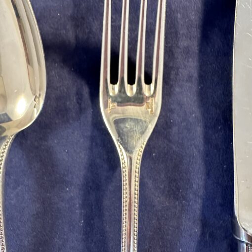 Christofle 'Perle' couvert, verzilverd - Afbeelding 3