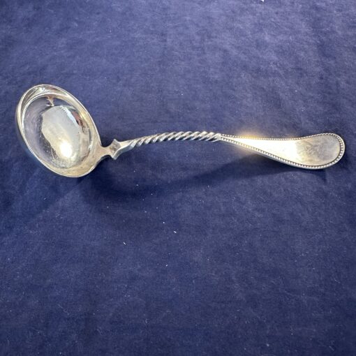 Van Kempen zilveren sauslepel perle, lang 17,5 cm. 1895 - Afbeelding 2