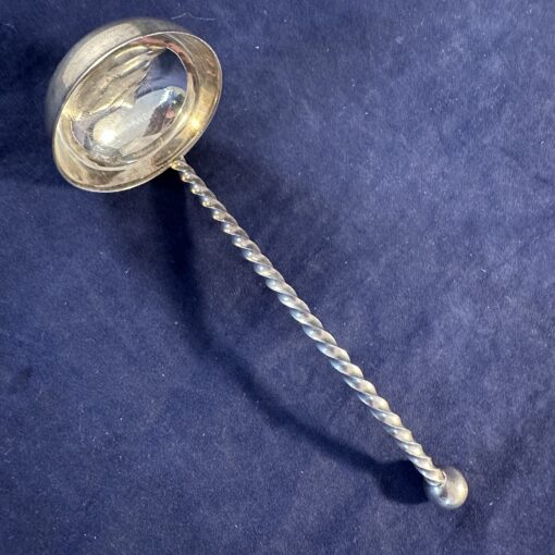 Verzilverde roomlepel lang 13 cm. - Afbeelding 2