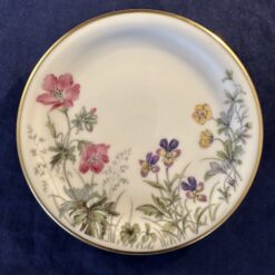 Krautheim Selb Bavaria Wiesengrund petitfour schotel Ø 12,7 cm ( viooltjes)