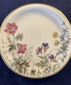 Krautheim Selb Bavaria Wiesengrund petitfour schotel Ø 12,7 cm ( viooltjes)