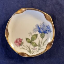 Krautheim Wiesengrund und Bergeshoh'n bonbonschotel met gouden schulprandje Ø 8 cm