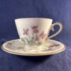 Krautheim,Selb Bavaria Wiesengrund koffiekop en schotel, hoog 6 cm, Ø kopje 8 cm (scene H)