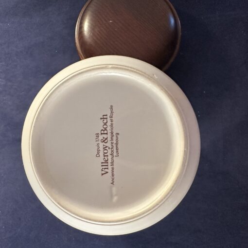 Villeroy en Boch Botanica voorraadpot met houten deksel, hoog 17 cm, Camellia sinensis - Afbeelding 2