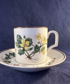 Villeroy en Boch Botanica koffiekop en schotel, Ø kop 6,8 cm, hoog 6,8 cm (fussilago farfara)