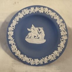 Wedgwood Jasperware blauwe schotel 'Pegasus', Ø 11 cm