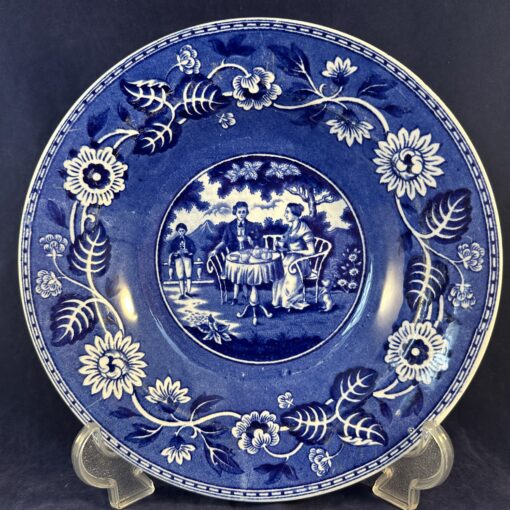 Societe Ceramique Teadrinker blauw diep bord/ soepbord Ø 23 cm