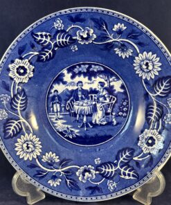 Societe Ceramique Teadrinker blauw diep bord/ soepbord Ø 23 cm
