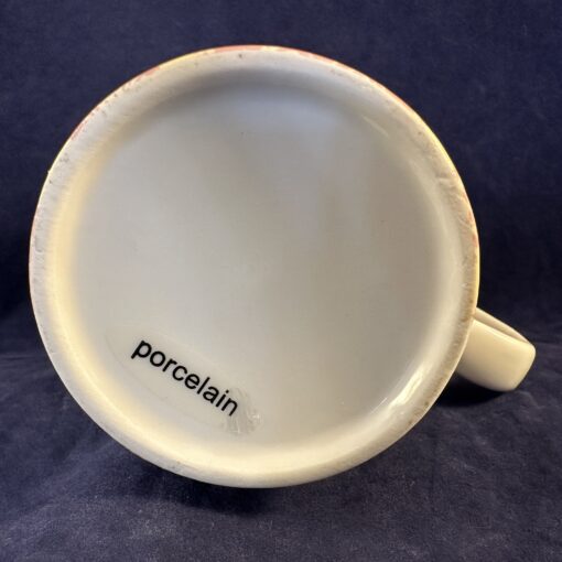 Mok recht model met vlinders (roze) porselein Ø 7,5 cm, hoog 11 cm - Afbeelding 3