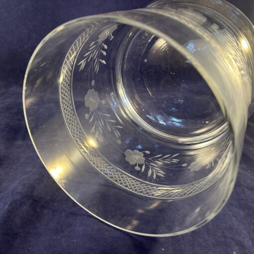 Pot met deksel / beschuitbus geslepen kristal, hoog 23 cm Ø 15 cm - Afbeelding 4