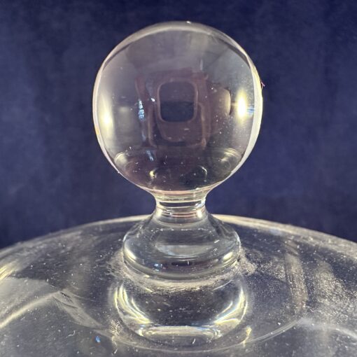 Pot met deksel / beschuitbus geslepen kristal, hoog 23 cm Ø 15 cm - Afbeelding 2