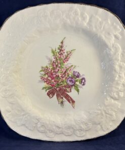 Alfred Meakin vierkante serveerschaal met boeket 22,3 x 22,3 cm