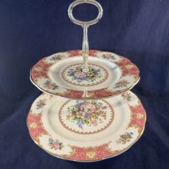 Royal Albert Lady Carlyle etagere 2 laags hoog 35 cm Ø 26, 20,5 cm