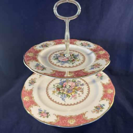 Royal Albert Lady Carlyle etagere 2 laags hoog 35 cm Ø 26, 20,5 cm