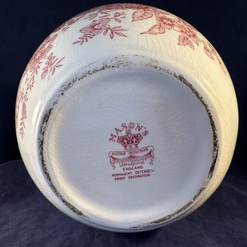 Mason's Pink Stratford dekselpot/ dekselvaas, hoog 23 cm Ø 17 cm. - Afbeelding 2