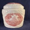 Mason's Vista pink pot met deksel/ snoeppot hoog 12 cm, 9,5 x 12 cm.