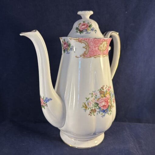 Royal Albert Lady Carlyle koffiepot hoog 24 cm inhoud 1200 cc.