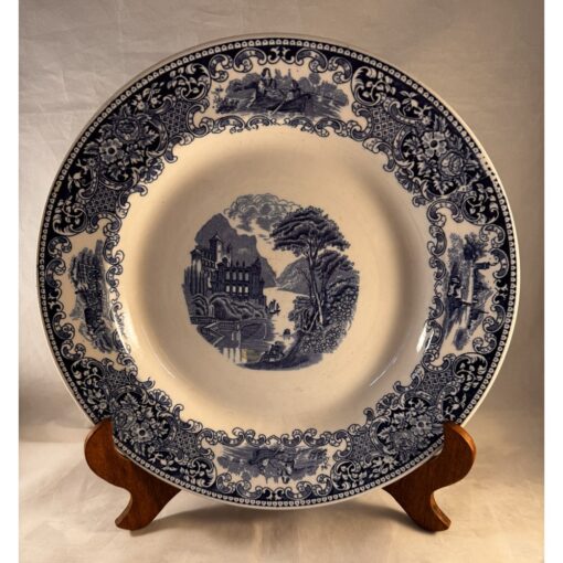 Petrus Regout Castillo blauw groot bord