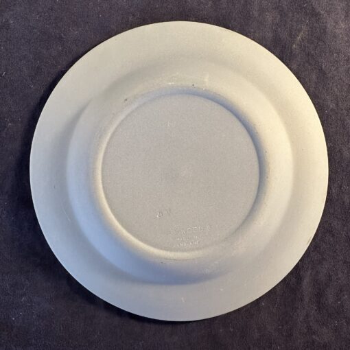 Wedgwood Jasperware blauwe schotel met beeltenis van weegschaal, Ø 11 cm. - Afbeelding 2