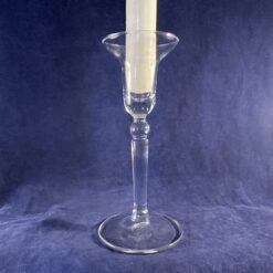 Royal Leerdam 'Decora' kandelaar, set van 4, ontwerp van Siem van de Marel hoog 15,7 cm, Ø 5,5 cm - Afbeelding 2