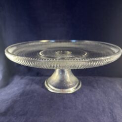Glazen taartplateau hoog 12 cm Ø 30 cm
