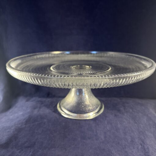 Glazen taartplateau hoog 12 cm Ø 30 cm