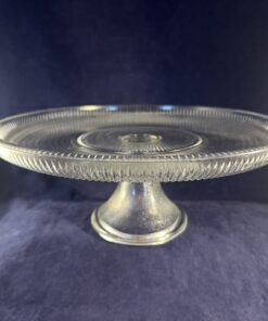 Glazen taartplateau hoog 12 cm Ø 30 cm