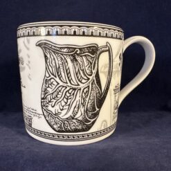 Wedgwood 'Teapot Panels' beker/mok met oor Ø 8 cm, hoog 8 cm (nr 2)