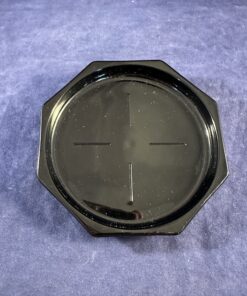 Arcopal 'Octime' set van 6 zwarte glazen onderzetters Ø 9,3 cm.